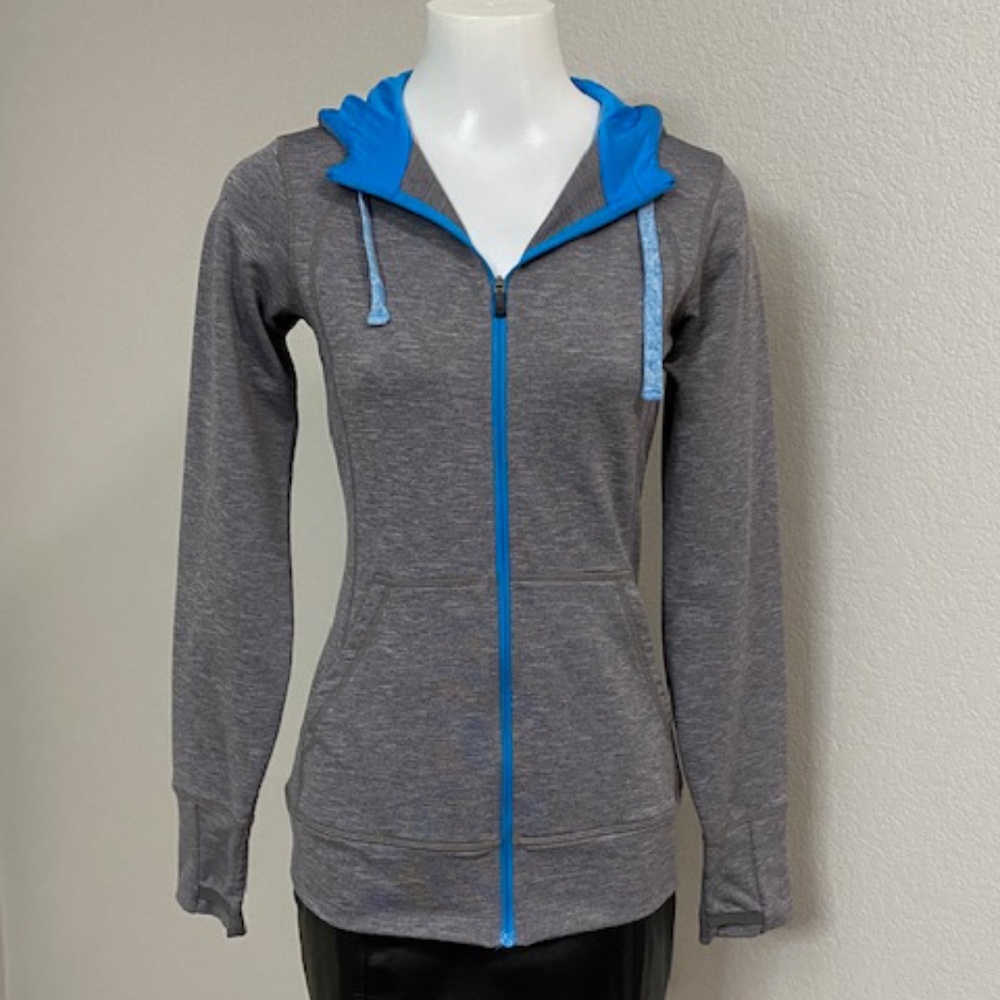 REI Gray Jacket with Blue Accents Size XS
